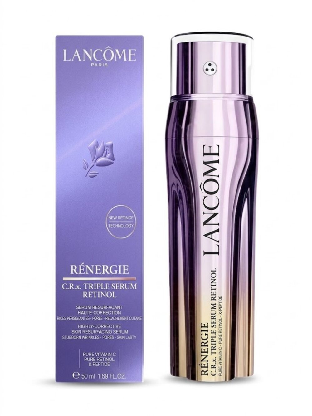 Lancôme Rénergie C.R.x Triple Serum Retinol 50ml 1.69 oz Anti-Aging Face Serum